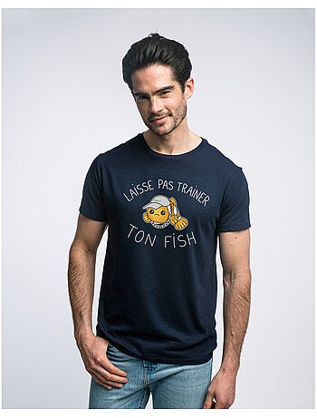 T-shirt Homme - LAISSE PAS TRAINER TON FISH