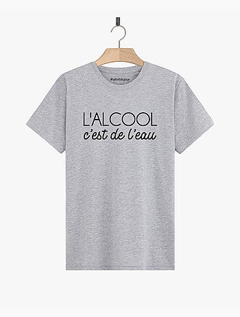 T-shirt Homme - L'ALCOOL C'EST DE L'EAU