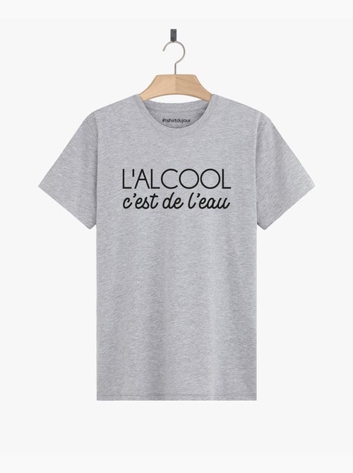 T-shirt Homme - L'ALCOOL C'EST DE L'EAU - Kiabi