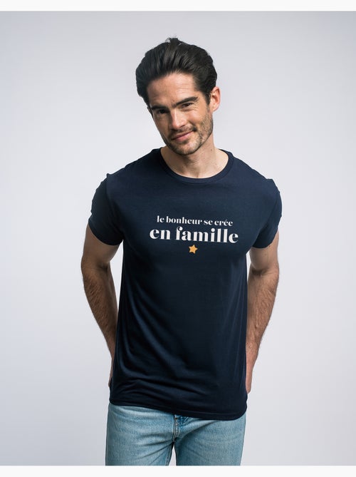 T-shirt Homme - LE BONHEUR SE CRÉE EN FAMILLE - Kiabi T-shirt Homme - LE BONHEUR SE CRÉE EN FAMILLE - Kiabi