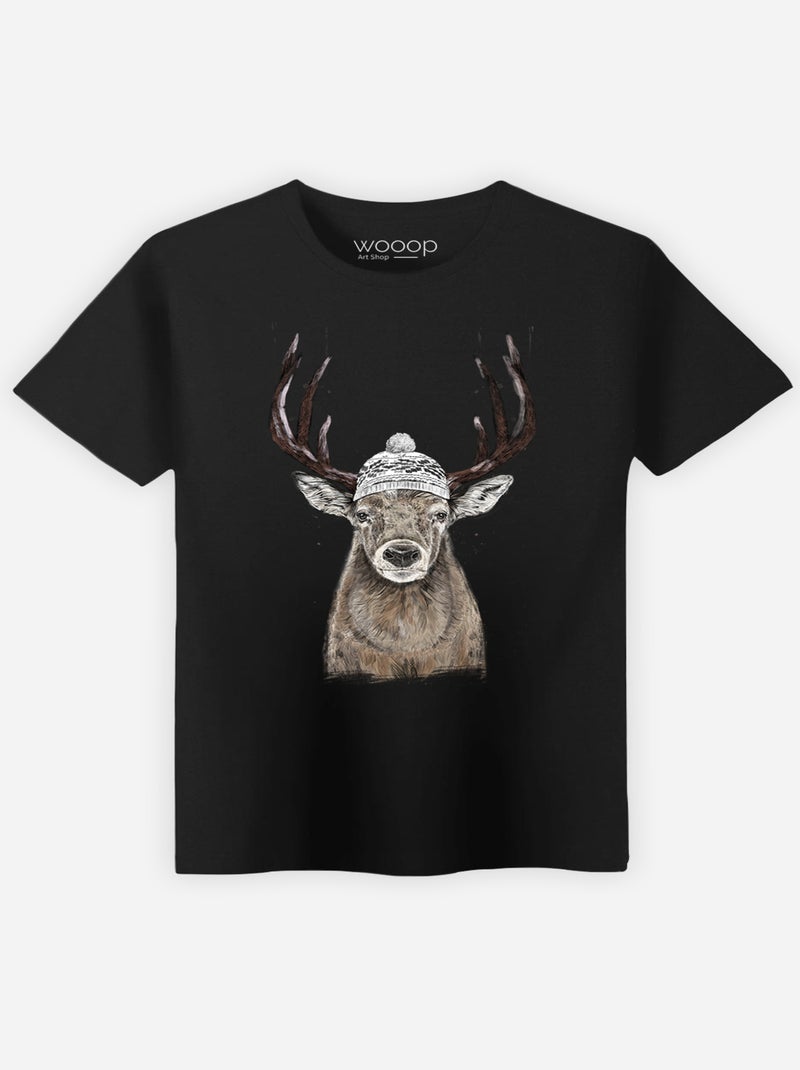 T-shirt Homme - LET'S GO OUTSIDE Noir - Kiabi