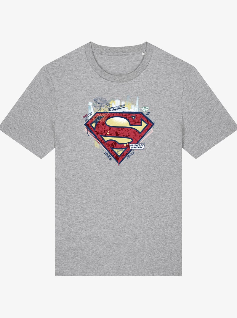 T-shirt Homme - LOGO SUPERMAN 1 Gris chiné - Kiabi