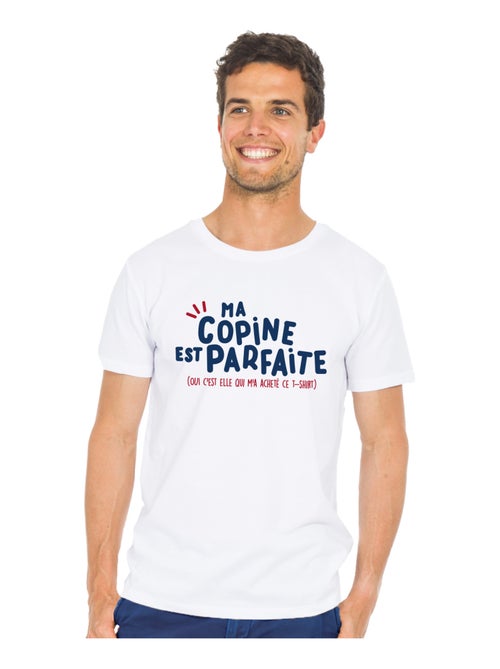T-shirt Homme - MA COPINE EST PARFAITE (OUI C'EST ELLE QUI M'A ACHETÉ CE T-shirt Homme -) - Kiabi T-shirt Homme - MA COPINE EST PARFAITE (OUI C'EST ELLE QUI M'A ACHETÉ CE T-shirt Homme -) - Kiabi