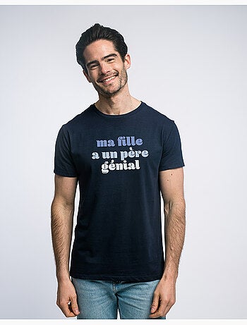 T-shirt Homme - MA FILLE A UN PÈRE GÉNIAL