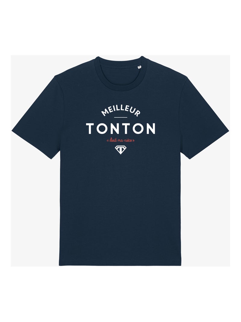 T-shirt Homme - MEILLEUR TONTON DIXIT MA NIECE Bleu marine - Kiabi