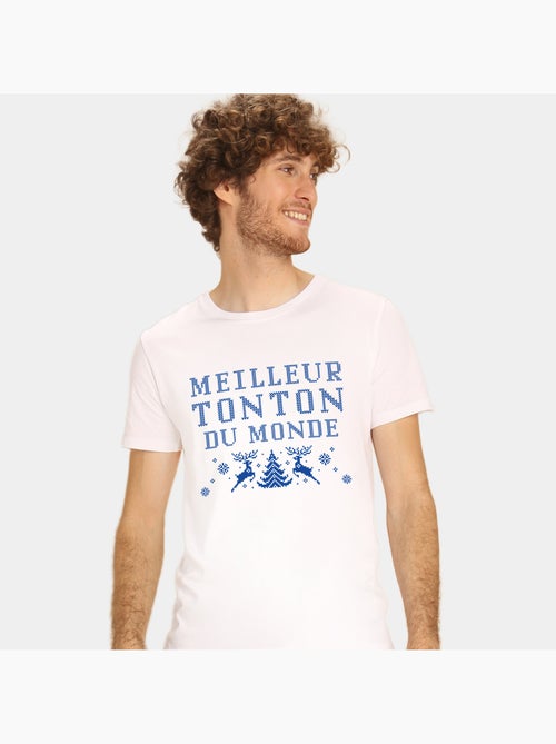 T-shirt Homme - MEILLEUR TONTON DU MONDE NOEL - Kiabi