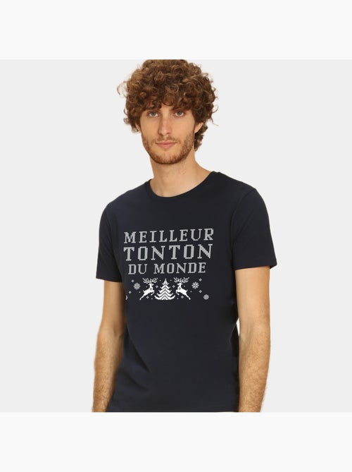 T-shirt Homme - MEILLEUR TONTON DU MONDE NOEL - Kiabi