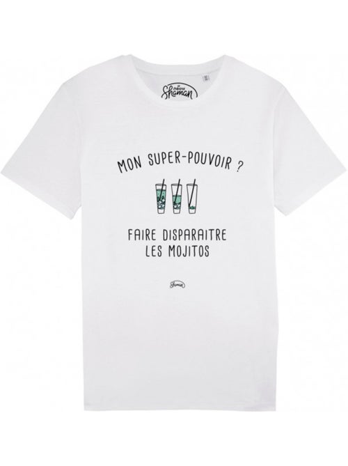 T-shirt Homme - MON SUPER-POUVOIR? FAIRE DISPARAITRE LES MOJITOS - Kiabi