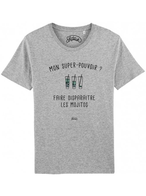 T-shirt Homme - MON SUPER-POUVOIR? FAIRE DISPARAITRE LES MOJITOS - Kiabi