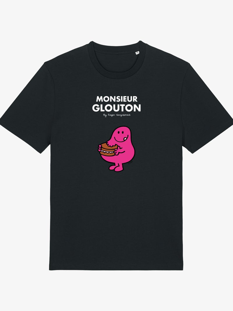T-shirt Homme - MONSIEUR GLOUTON Noir - Kiabi