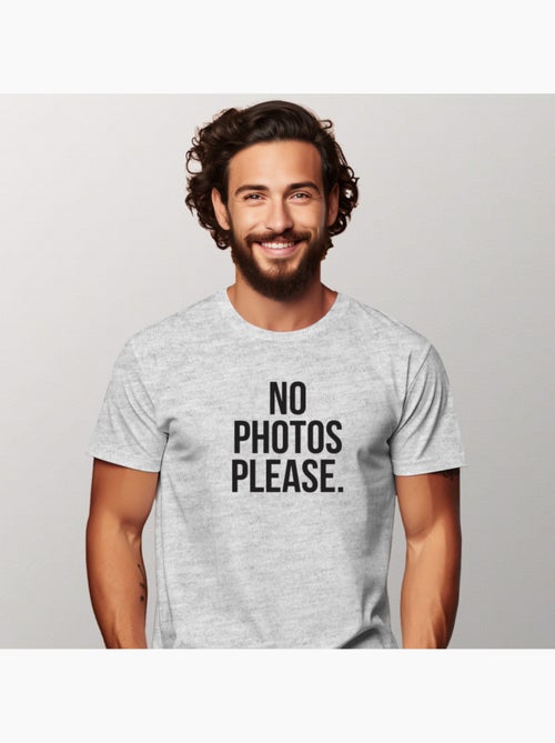 T-shirt Homme - NO PHOTOS PLEASE - Kiabi