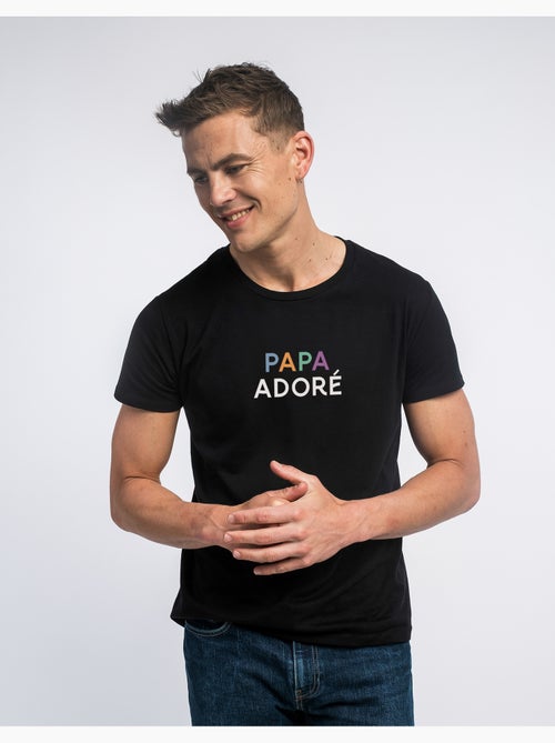 T-shirt Homme - PAPA ADORÉ COLORÉ - Kiabi