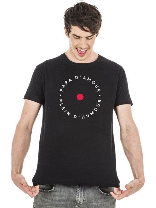 T-shirt Homme - PAPA D'AMOUR PLEINS D'HUMOUR - Kiabi