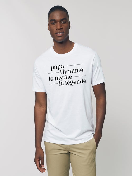 T-shirt Homme - PAPA MYTHE LEGENDE - Kiabi T-shirt Homme - PAPA MYTHE LEGENDE - Kiabi