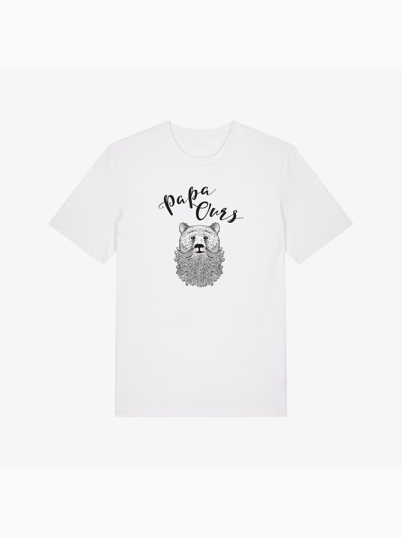 T-shirt Homme - PAPA OURS Blanc - Kiabi