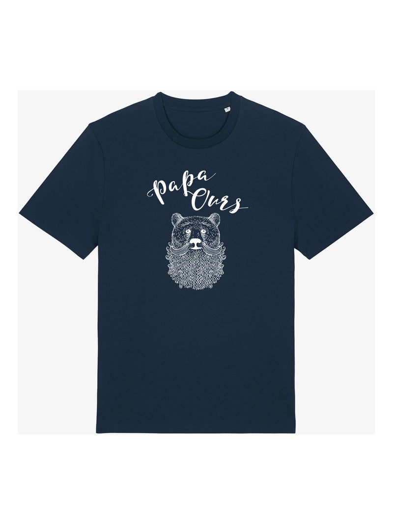 T-shirt Homme - PAPA OURS Bleu marine - Kiabi