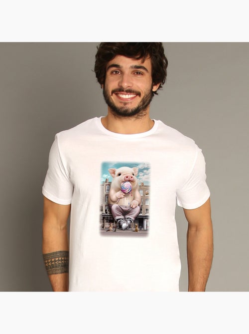 T-shirt Homme - PIG ATTACK - Kiabi T-shirt Homme - PIG ATTACK - Kiabi