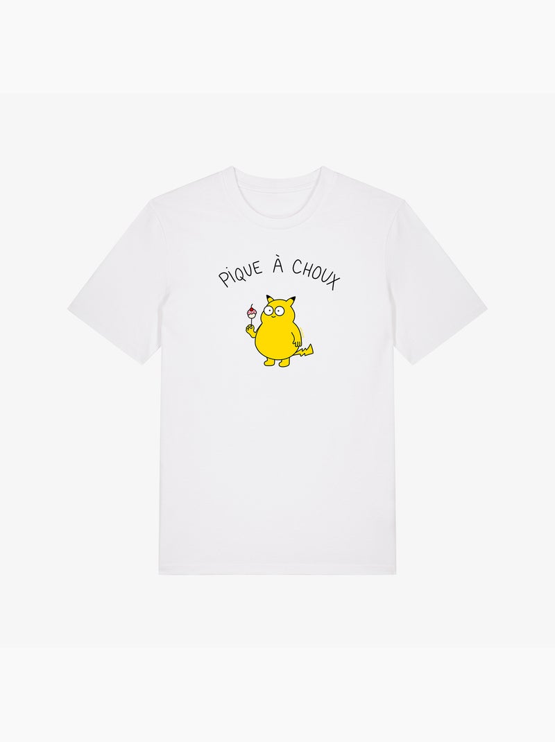 T-shirt Homme - PIQUE À CHOUX Blanc - Kiabi