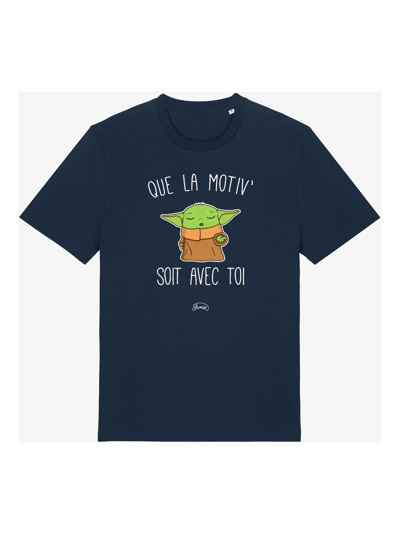 T-shirt Homme - QUE LA MOTIV SOIT AVEC TOI Bleu marine - Kiabi