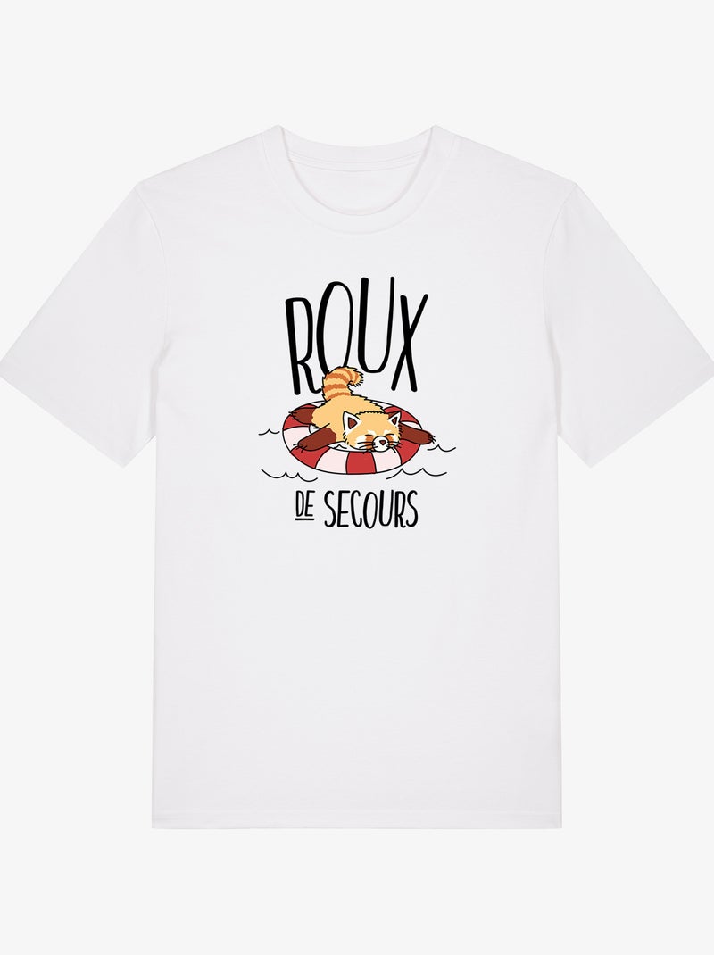 T-shirt Homme - ROUX DE SECOURS Blanc - Kiabi