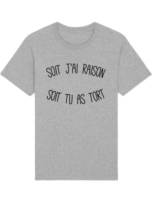 T-shirt Homme - SOIT J'AI RAISON SOIT TU AS TORT - Kiabi