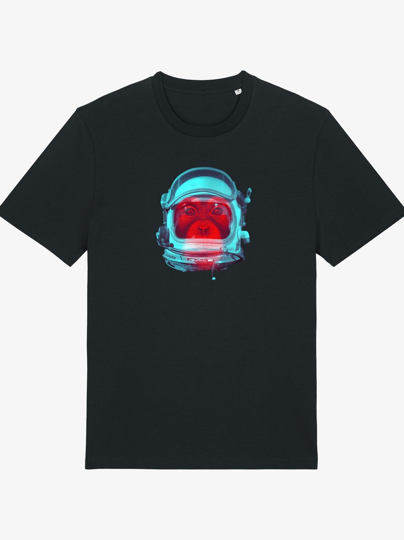 T-shirt Homme - SPACE MONKEY Noir - Kiabi