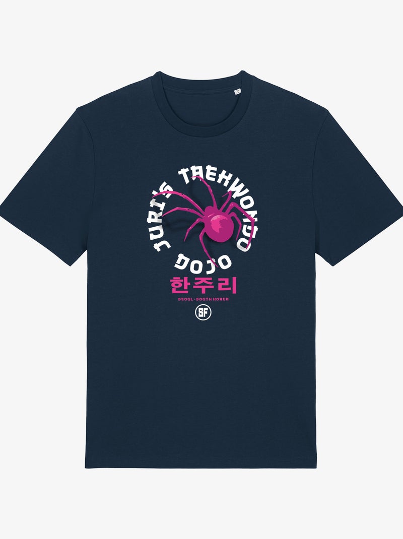 T-shirt Homme - SPIDER STREET FIGHTER Bleu marine - Kiabi