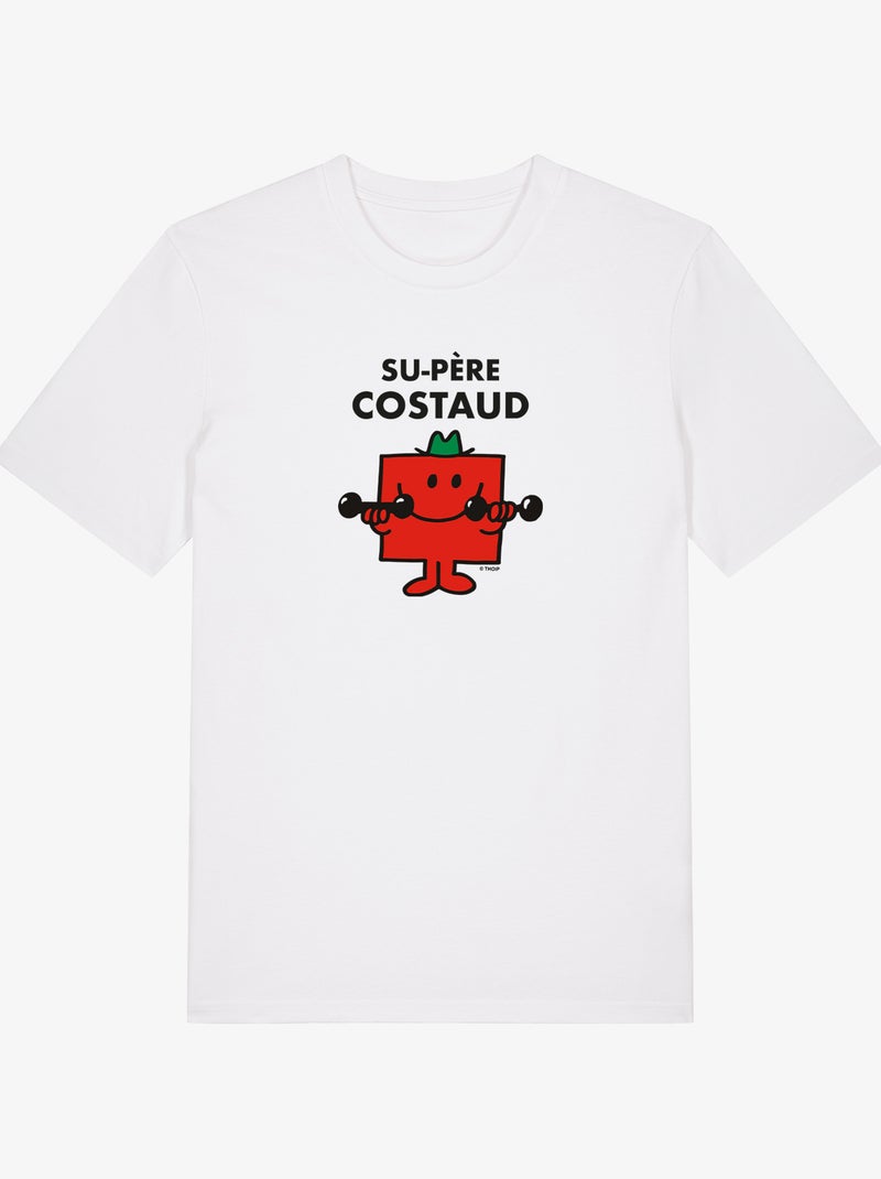 T-shirt Homme - SU PERE COSTAUD Blanc - Kiabi