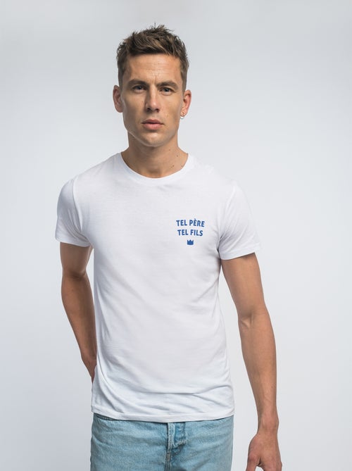 T-shirt Homme - TEL PÈRE TEL FILS CŒUR - Kiabi