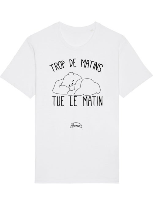 T-shirt Homme - TROP DE MATINS TUE LE MATIN - Kiabi