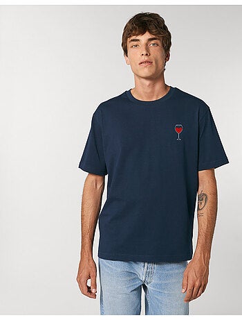 T-shirt homme - verre vin