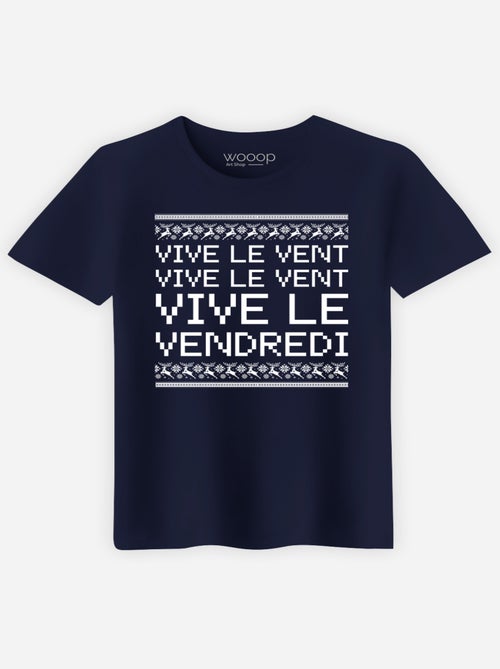 T-shirt Homme - VIVE LE VENT VIVE LE VENDREDI - Kiabi