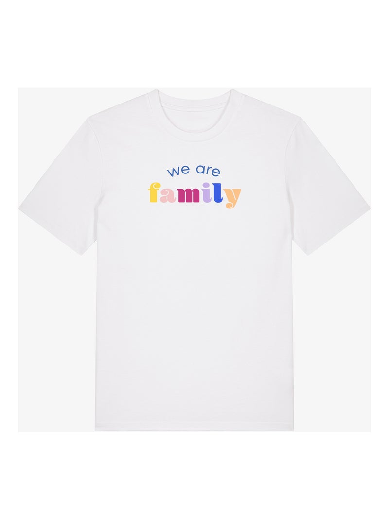 T-shirt Homme - WE ARE FAMILY Blanc - Kiabi