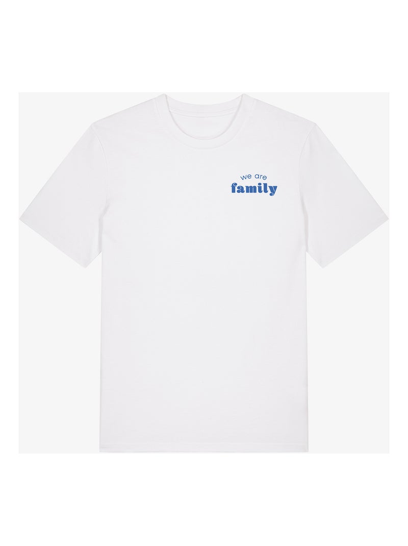 T-shirt Homme - WE ARE FAMILY COEUR Blanc - Kiabi