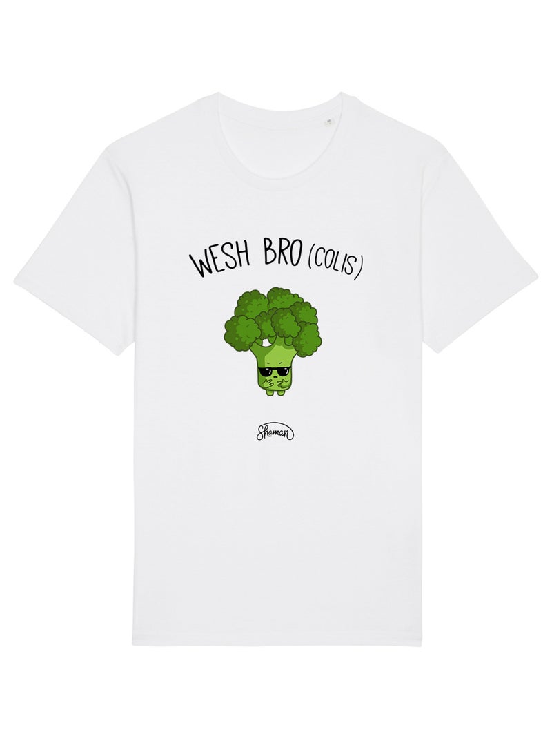 T-shirt Homme - WESH BRO (COLIS) Blanc - Kiabi