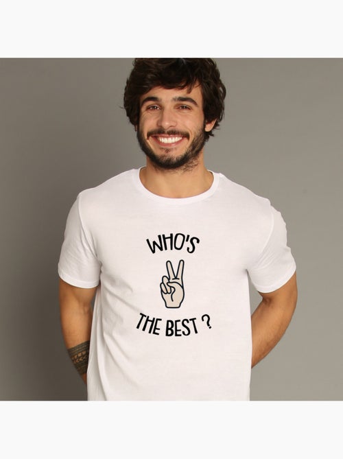T-shirt Homme - WHOS THE BEST - Kiabi