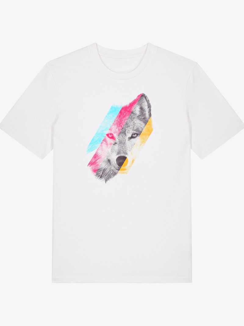 T-shirt Homme - WILD WOLF Blanc - Kiabi