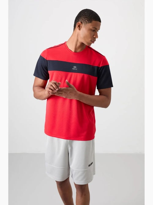 T-shirt homme à blocs de couleur et col rond tommy - Kiabi T-shirt homme à blocs de couleur et col rond tommy - Kiabi