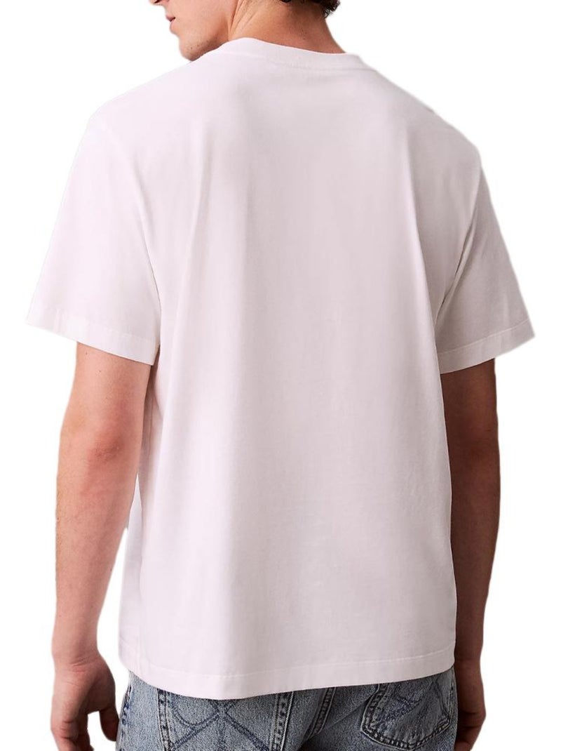 T-Shirt Homme Calvin Klein Jeans Blanc - Kiabi