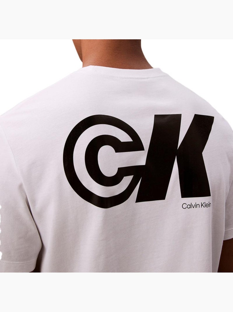 T-Shirt Homme Calvin Klein Jeans Blanc - Kiabi
