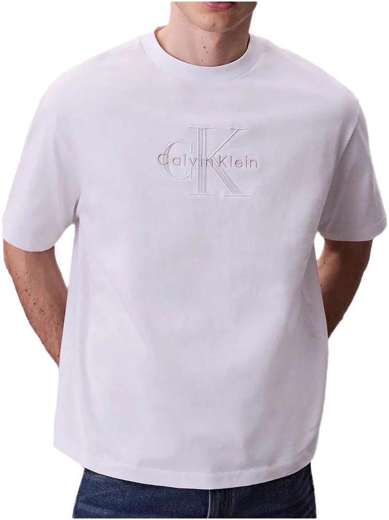T-Shirt Homme Calvin Klein Jeans Blanc - Kiabi