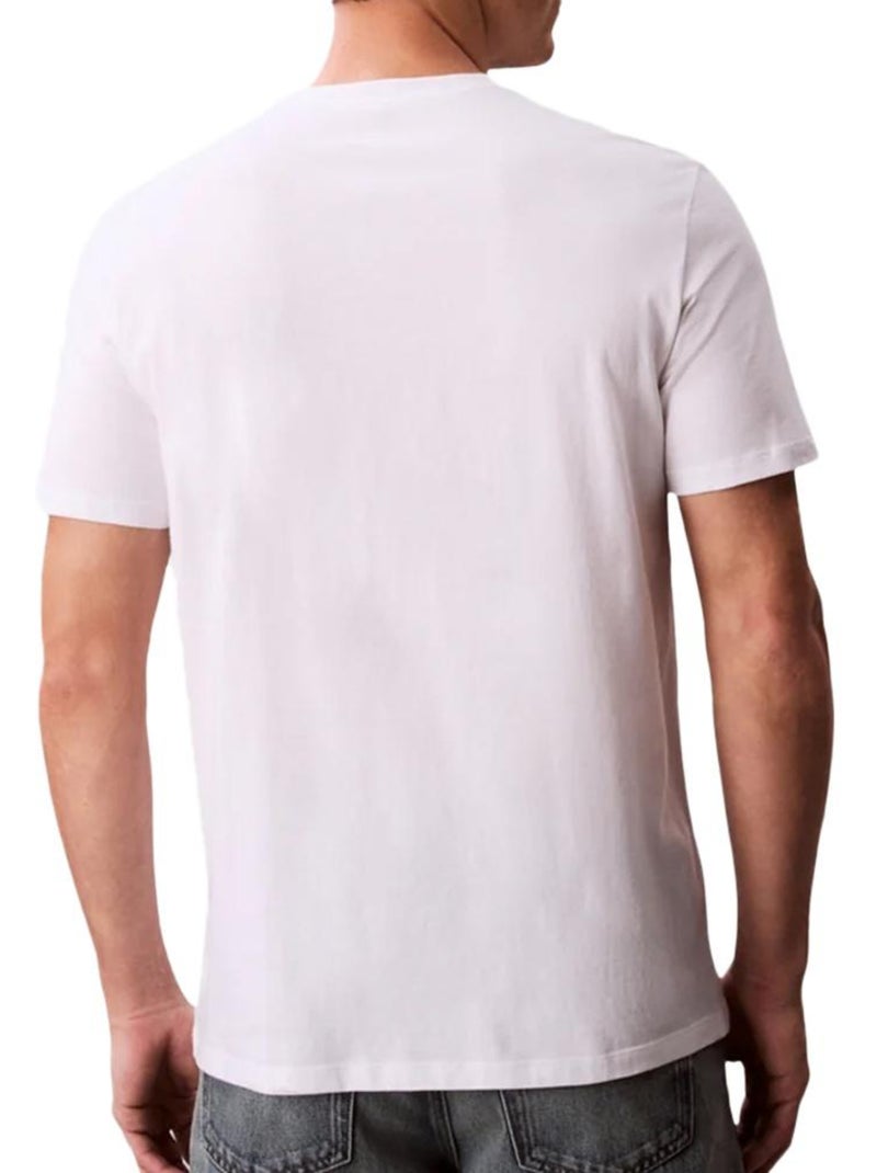 T-Shirt Homme Calvin Klein Jeans Blanc - Kiabi