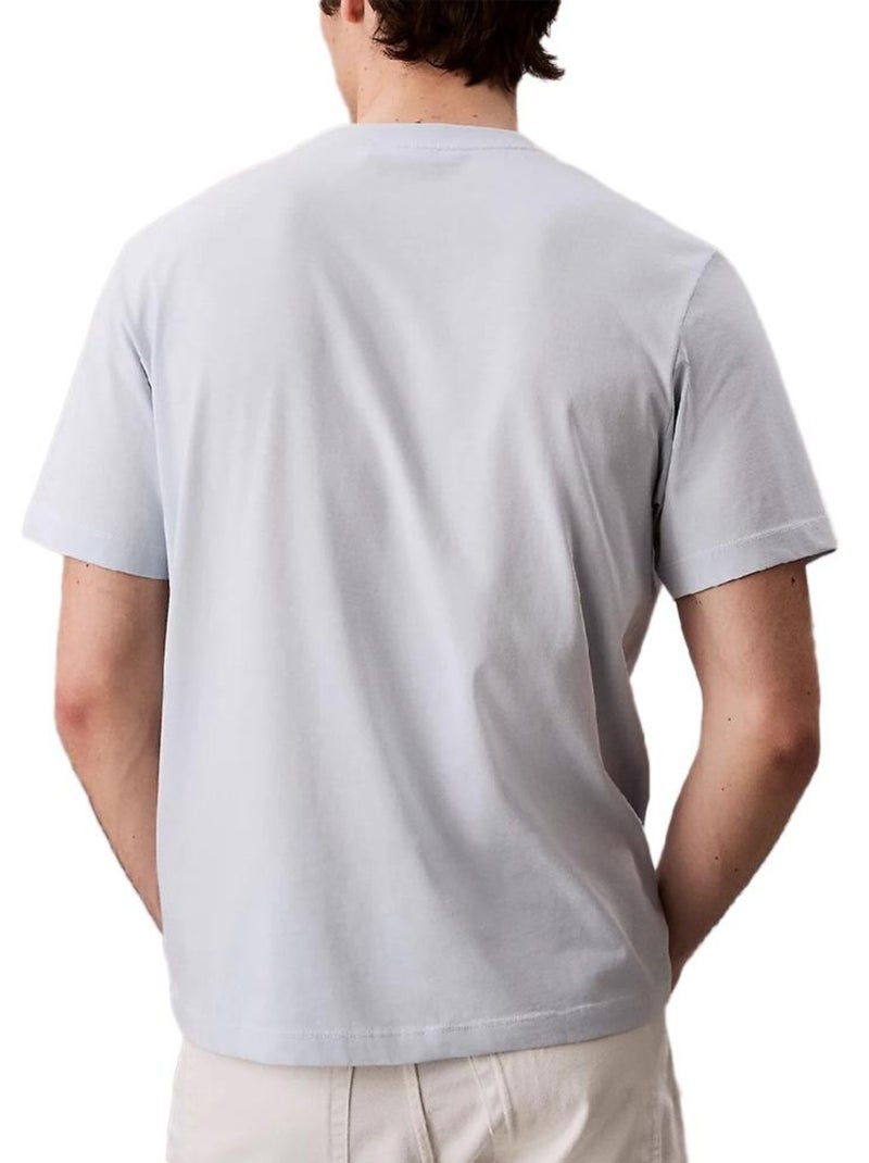 T-Shirt Homme Calvin Klein Jeans Bleu gris - Kiabi