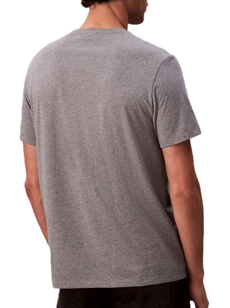 T-Shirt Homme Calvin Klein Jeans Gris Argenté - Kiabi