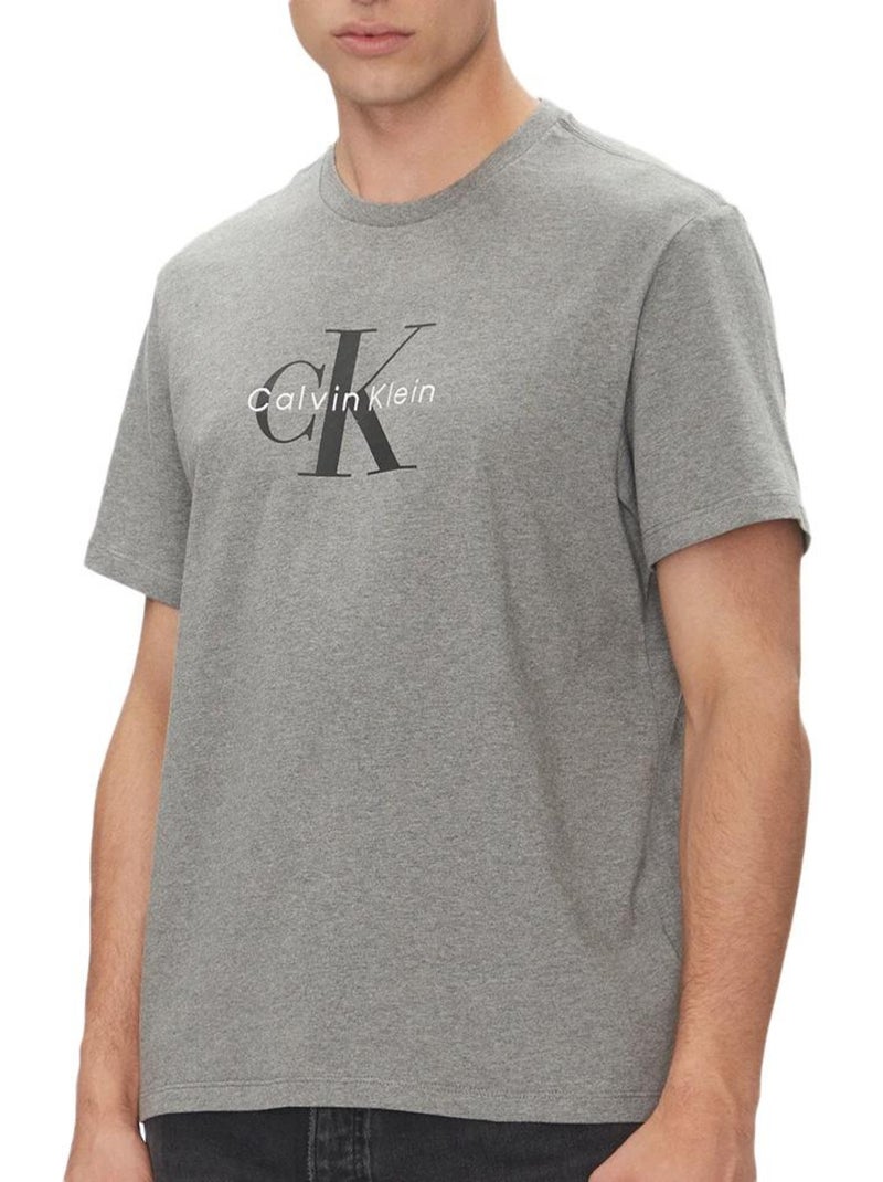 T-Shirt Homme Calvin Klein Jeans Gris - Kiabi