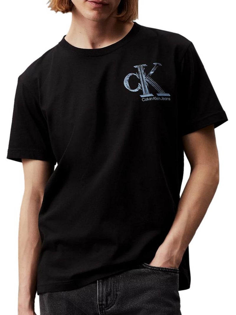 T-shirt Homme Calvin Klein Jeans Noir - Kiabi