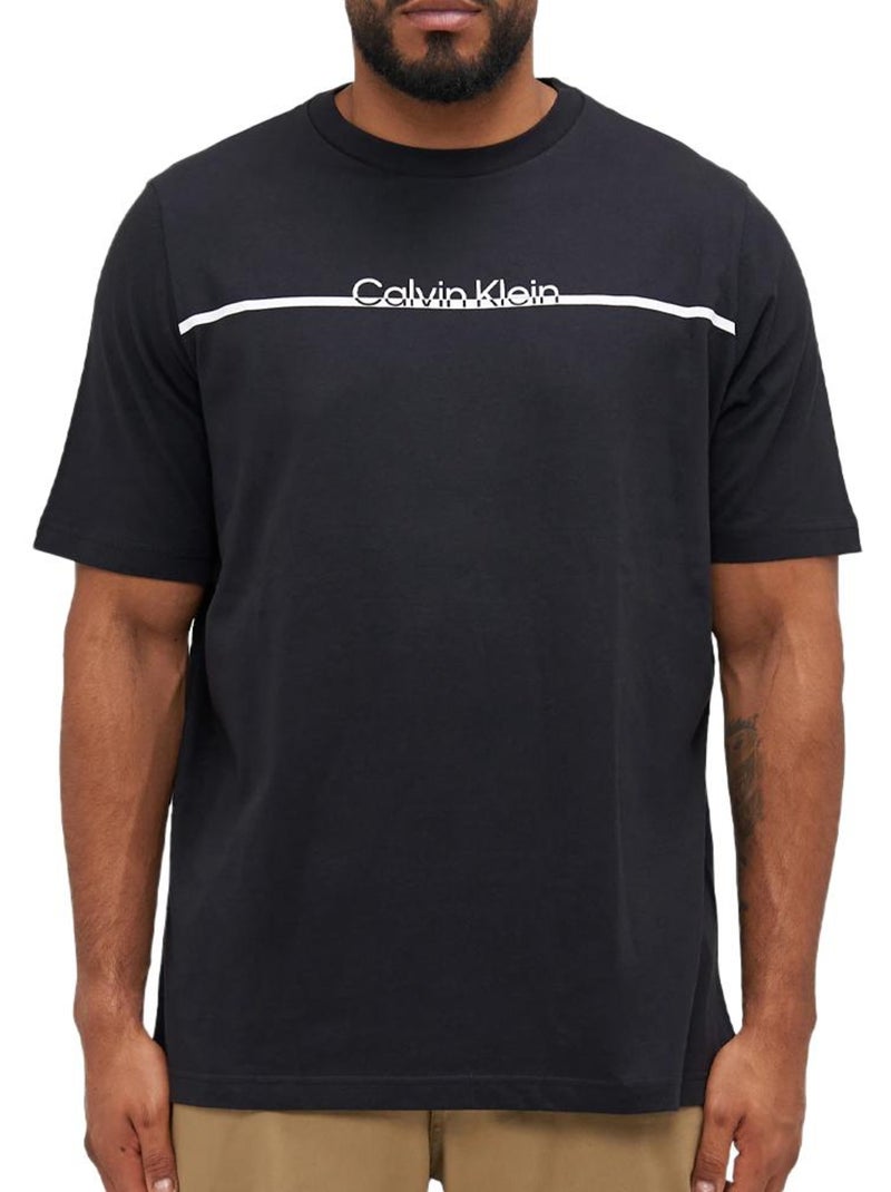 T-shirt Homme Calvin Klein Jeans Noir - Kiabi