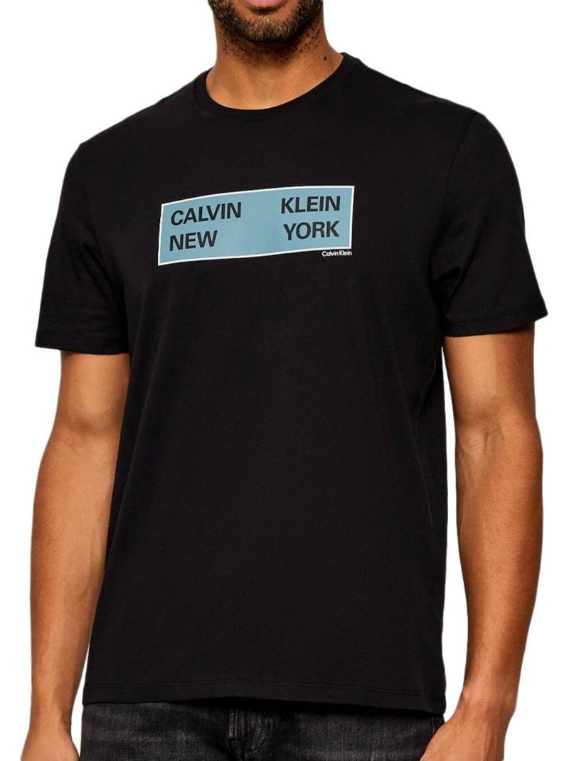 T-Shirt Homme Calvin Klein Jeans Noir - Kiabi