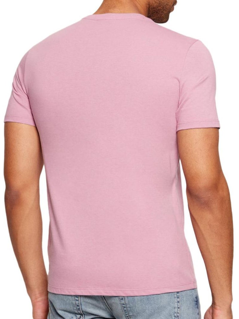 T-Shirt Homme Calvin Klein Jeans Rose - Kiabi