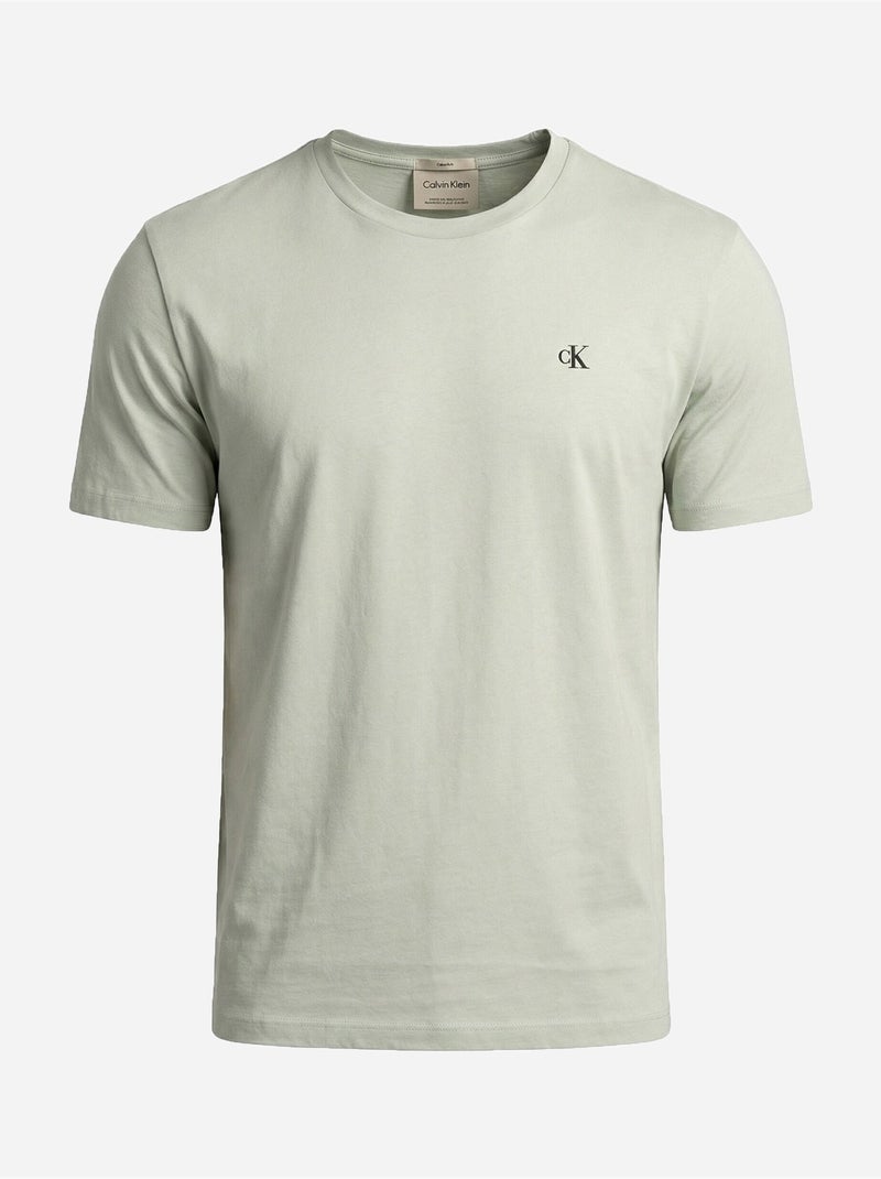 T-Shirt Homme Calvin Klein Jeans Vert - Kiabi